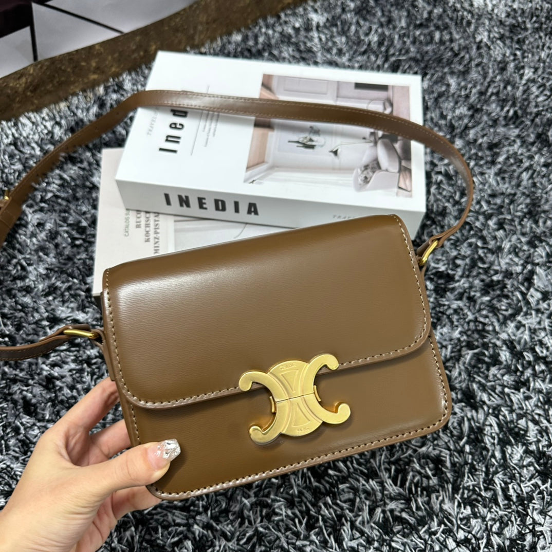 TRIPHOME TEEN 18 MARRON CARAMEL CUIR DE VACHETTE