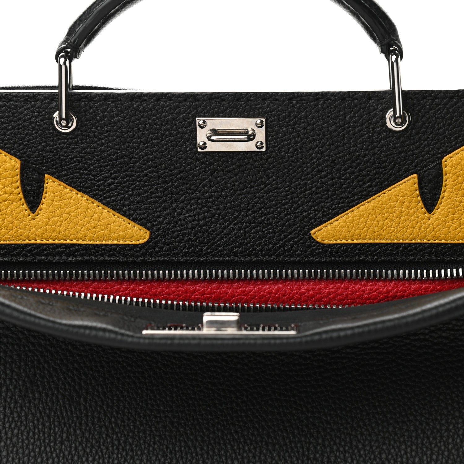 FENDI GRAND SAC PEEKABOO MONSTER SELLERIA EN CUIR DE VEAU