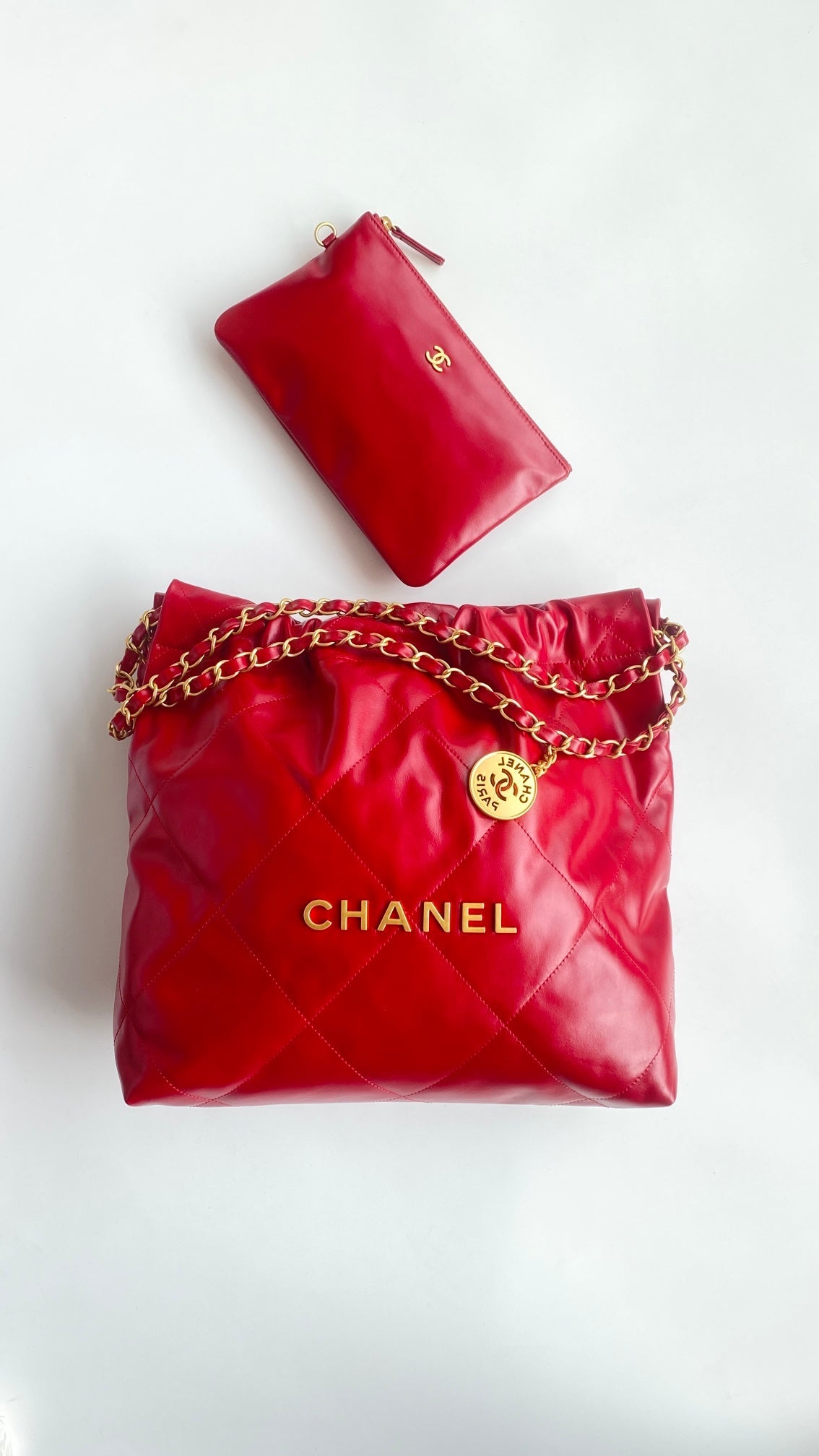 Chanel 25 Quilted Bag Rouge Veau Souple