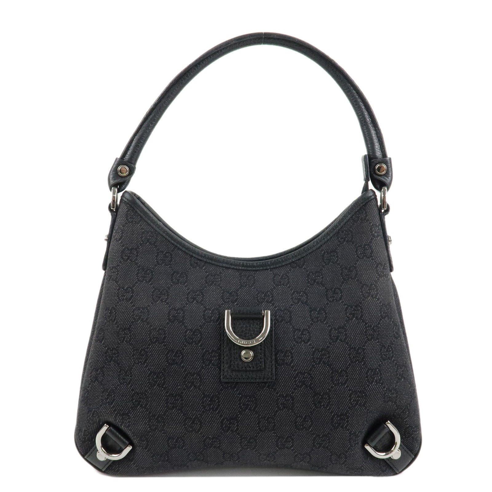 GUCCI Abbey GG Canvas Cuir Sac bandoulière 268637