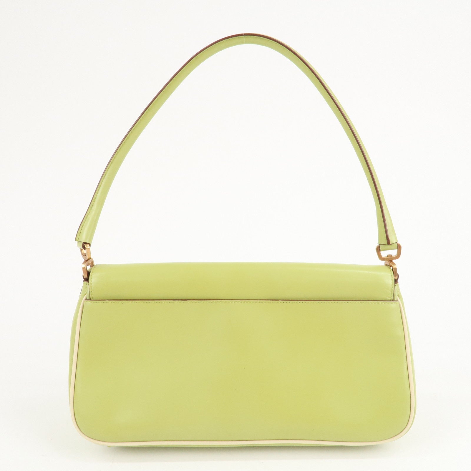 PRADA Sac à main Sac bandoulière en cuir Vert clair