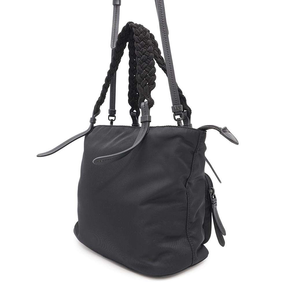 PRADA Sac bandoulière 2 en 1 Noir 1BA207 en nylon