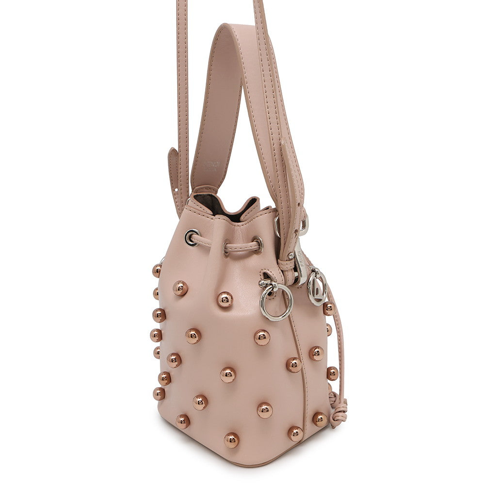 Fendi Montresor Sac bandoulière Clouté Jasmin Flower8bs010 Cuir Si...