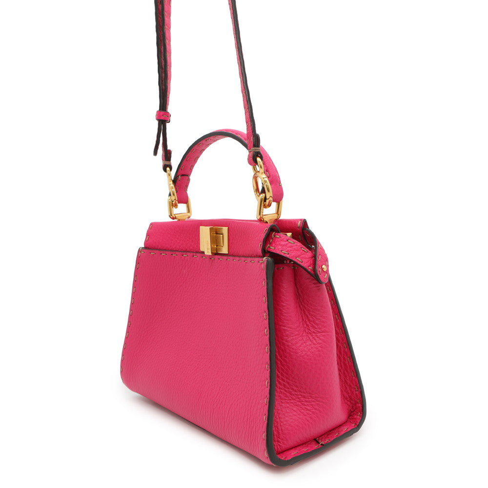 Fendi Selleria Peekaboo Sac 2 voies Rose8bn244 Cuir Size Mini