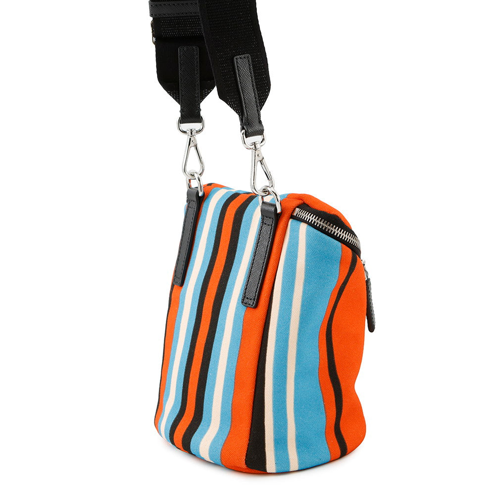 PRADA Triangle Logo Sac bandoulière Multicolore2VH147 Toile