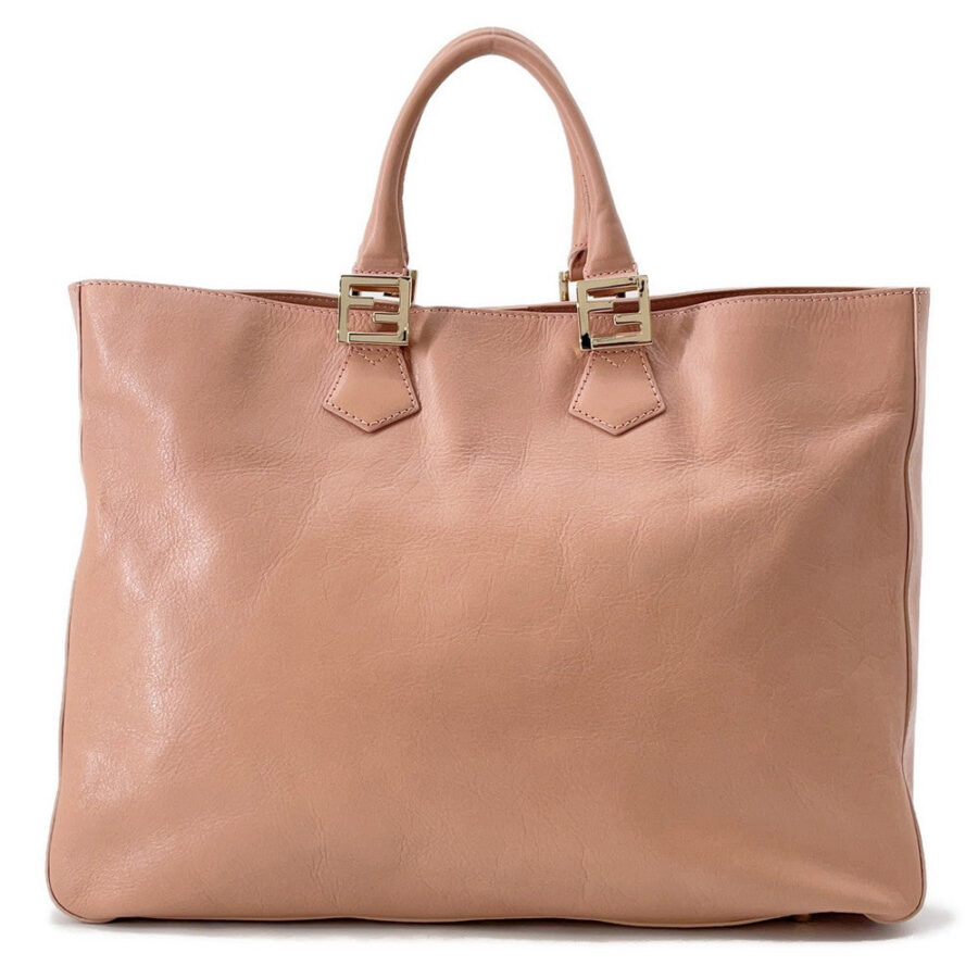 FENDI Tote Bag Pink8BN184 Leather | Studio Nafay