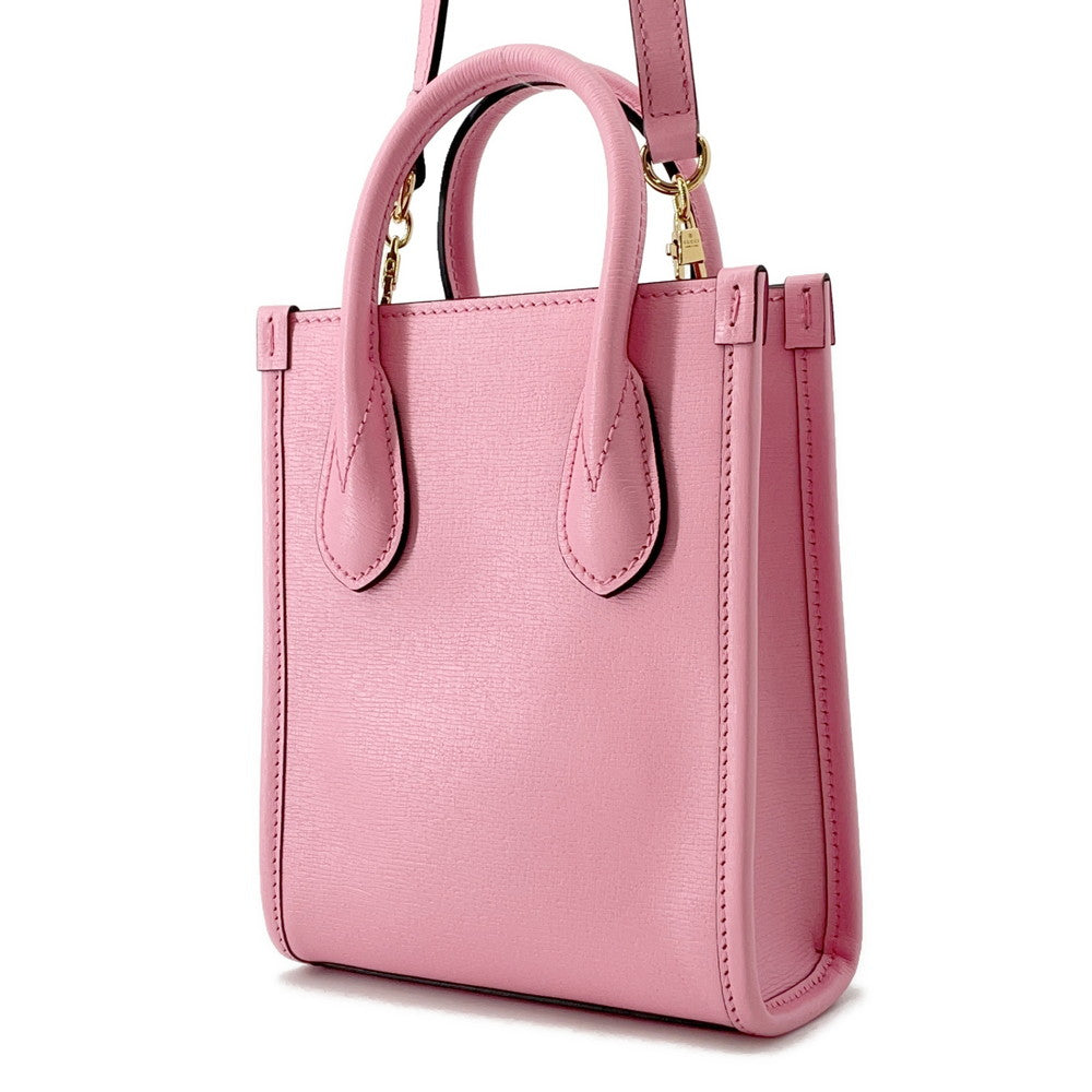 GUCCI 2WAY Sac à main Bananya Rose671623 Cuir