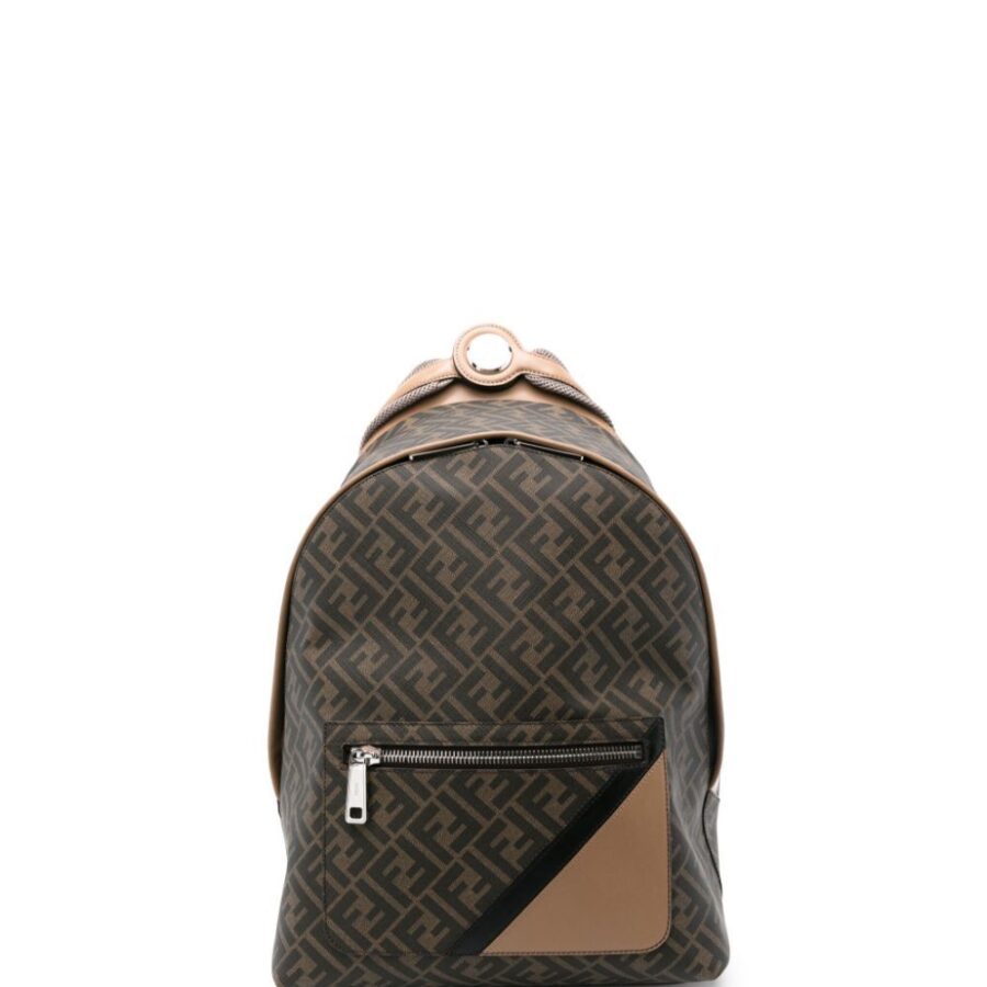 FENDI Diagonally Designed Medium Backpack - 33 x 43 x 14 cm | Studio Nafay