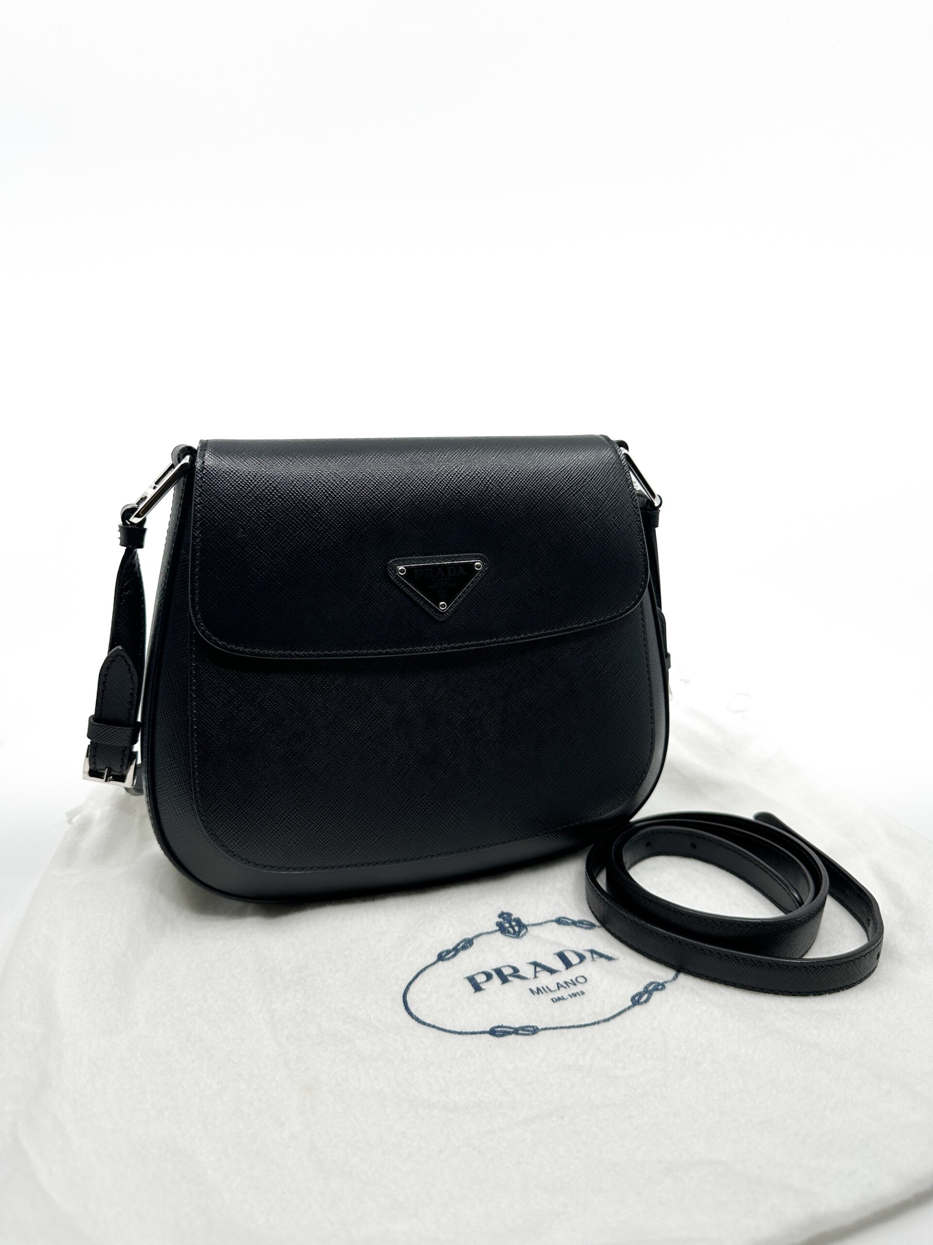 Rare Prada Cleo Flap en Cuir Saffiano