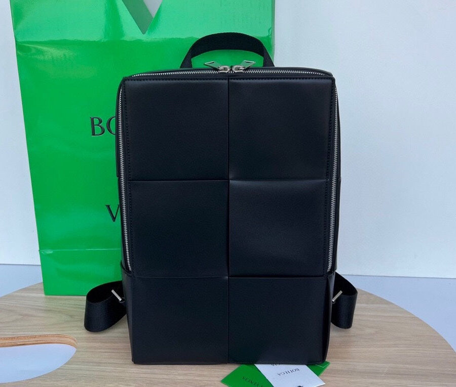 Designer Backpack black bag – front view