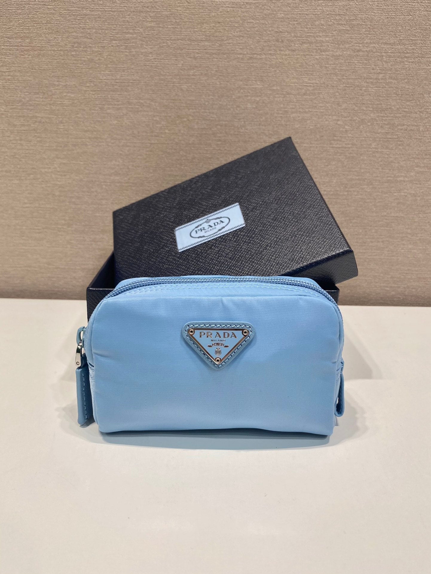 POCHETTE PRA 12 EN NYLON BLEU CÉRULÉEN