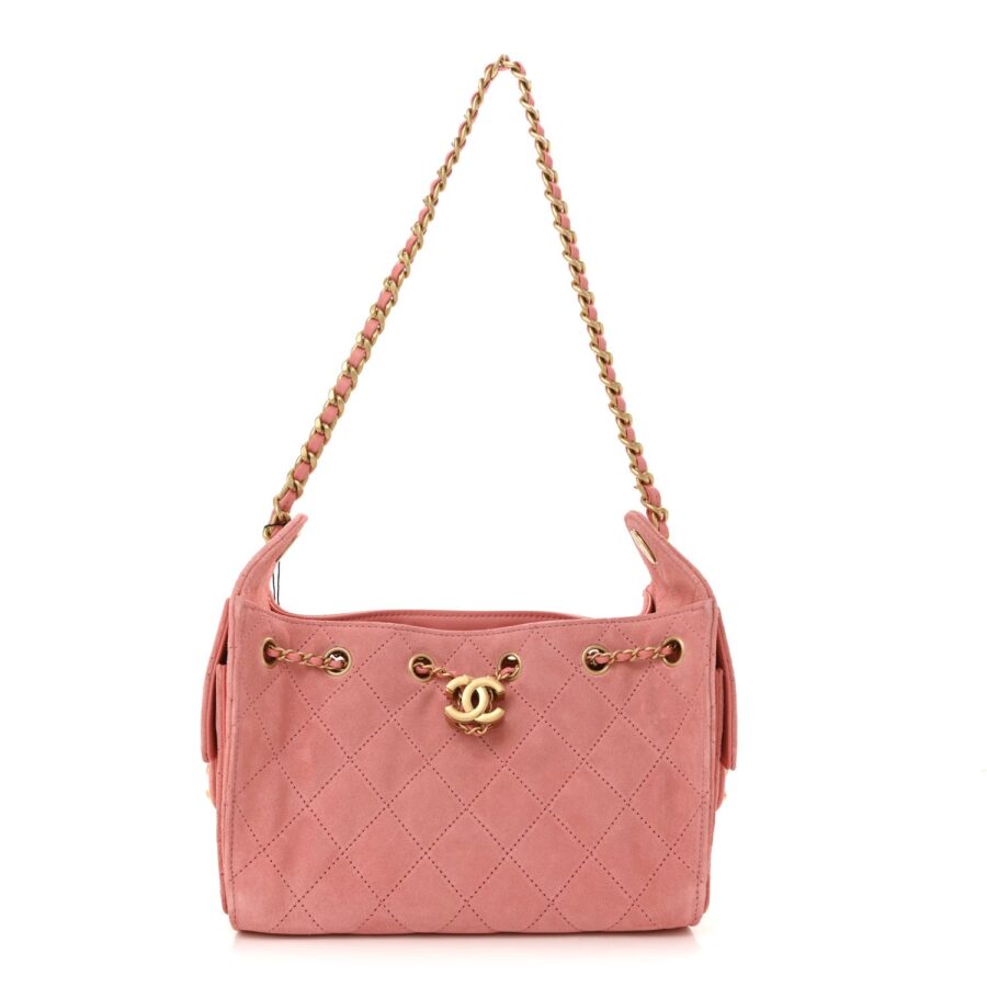 Chanel handbag pink – front view