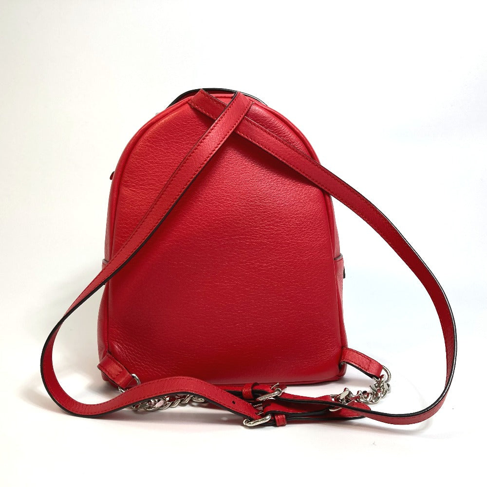Fendi Sac à dos Cuir Rouge Valentine Limited Color Studs Mini Sac à dos...