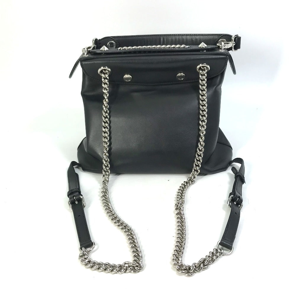 Fendi Sac à dos Cuir Noir Bag To School Femmes