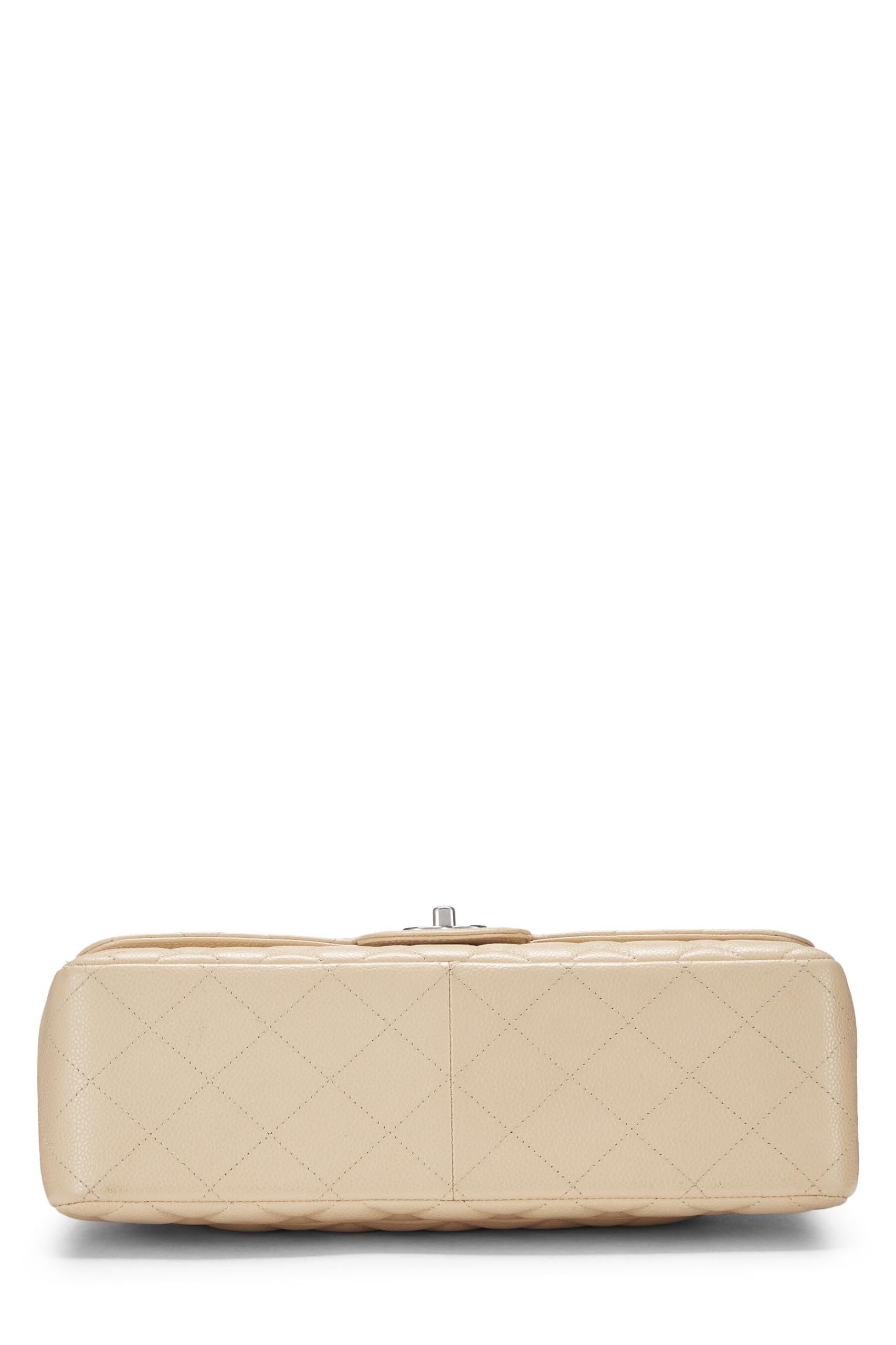Chl, Beige Quilted Caviar New Classic Double Flap Jumbo, Beige - Image du produit 2