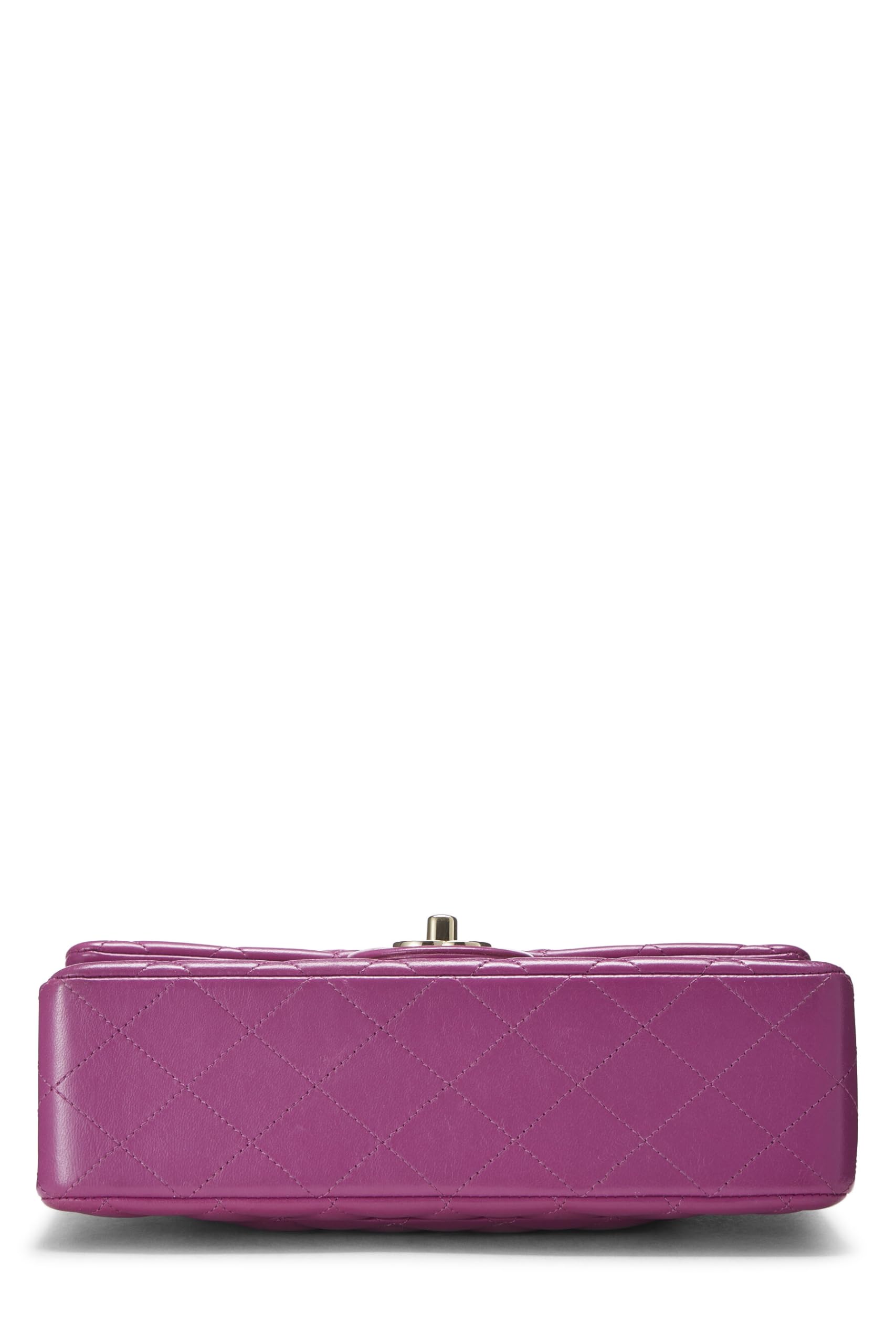 Chl, Violet Quilted Lambskin Classic Double Flap Petit, Violet