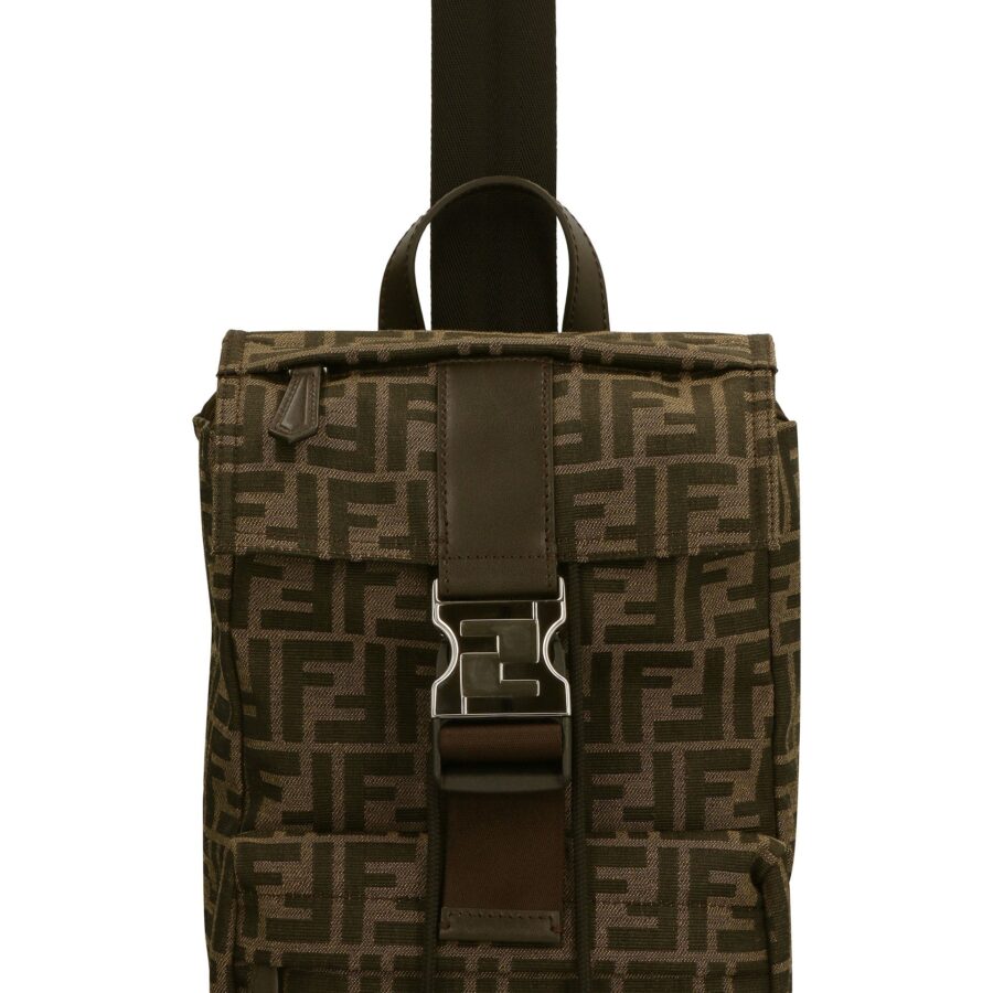FENDI DISCRET Men's Jacquard Backpack - FW23 Collection | Studio Nafay