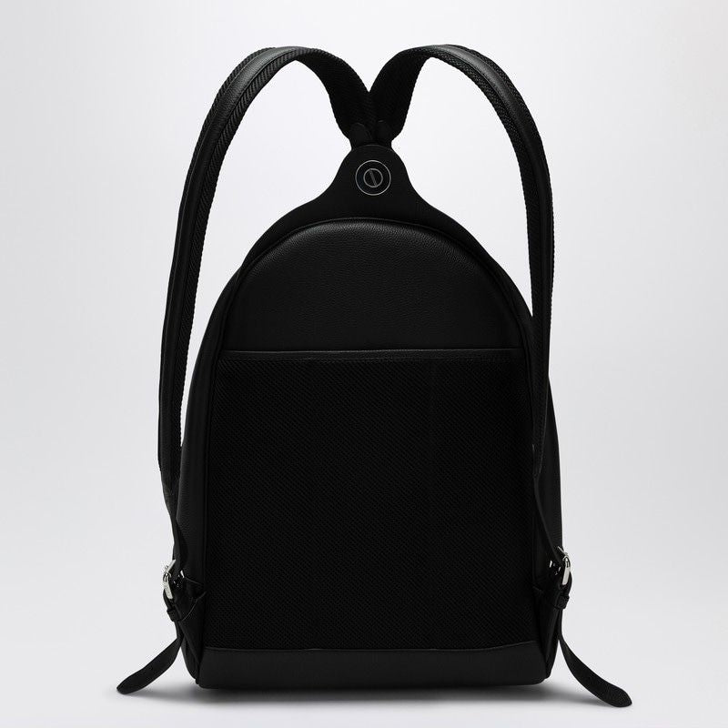 Noir Cuir CHIODO Moyen BACKPACK