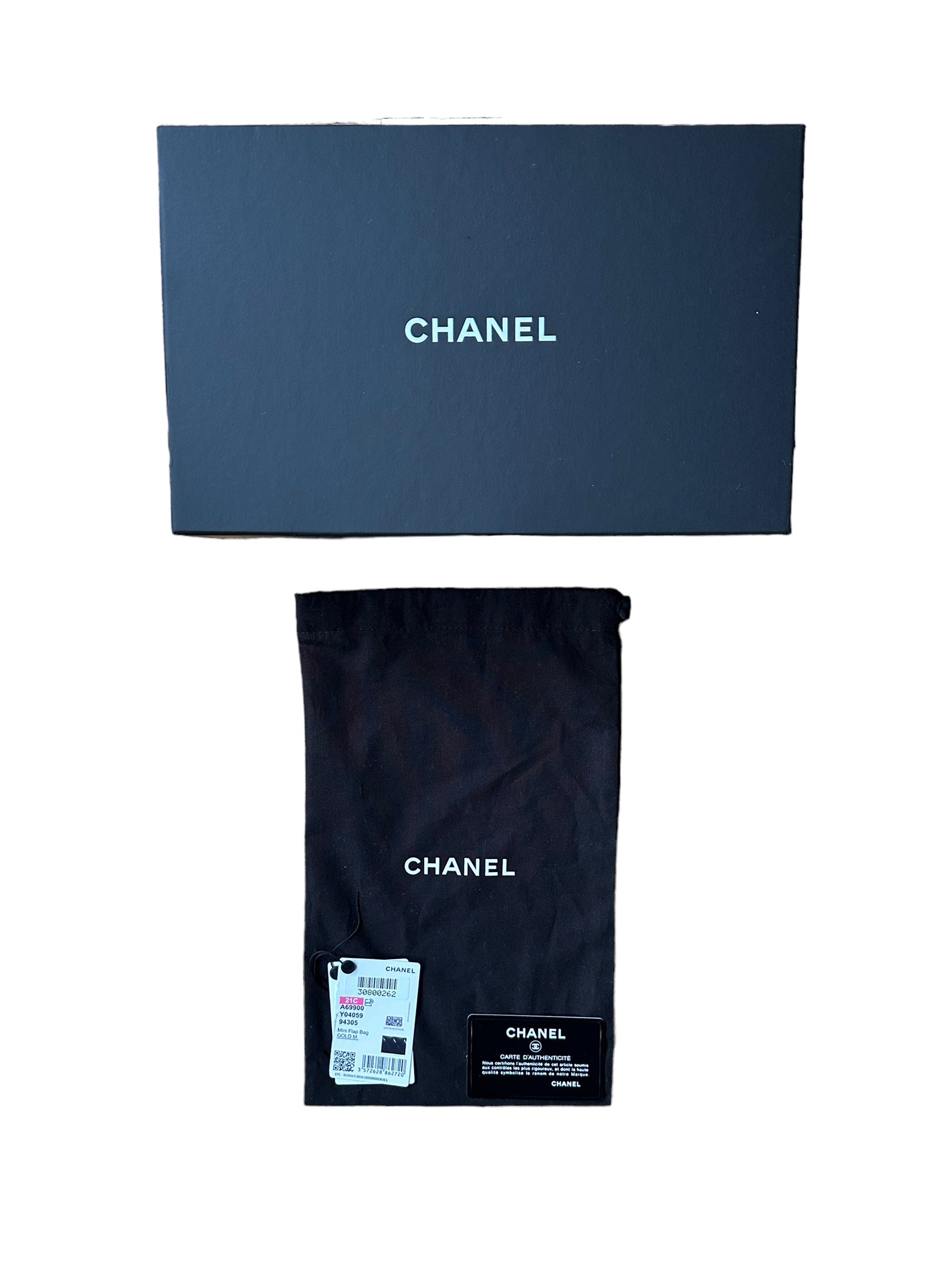 Chanel Noir Agneau Cuir Quilted Rectangular Mini Sac à rabat