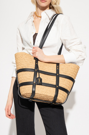 Cabas YSL Caged en raphia