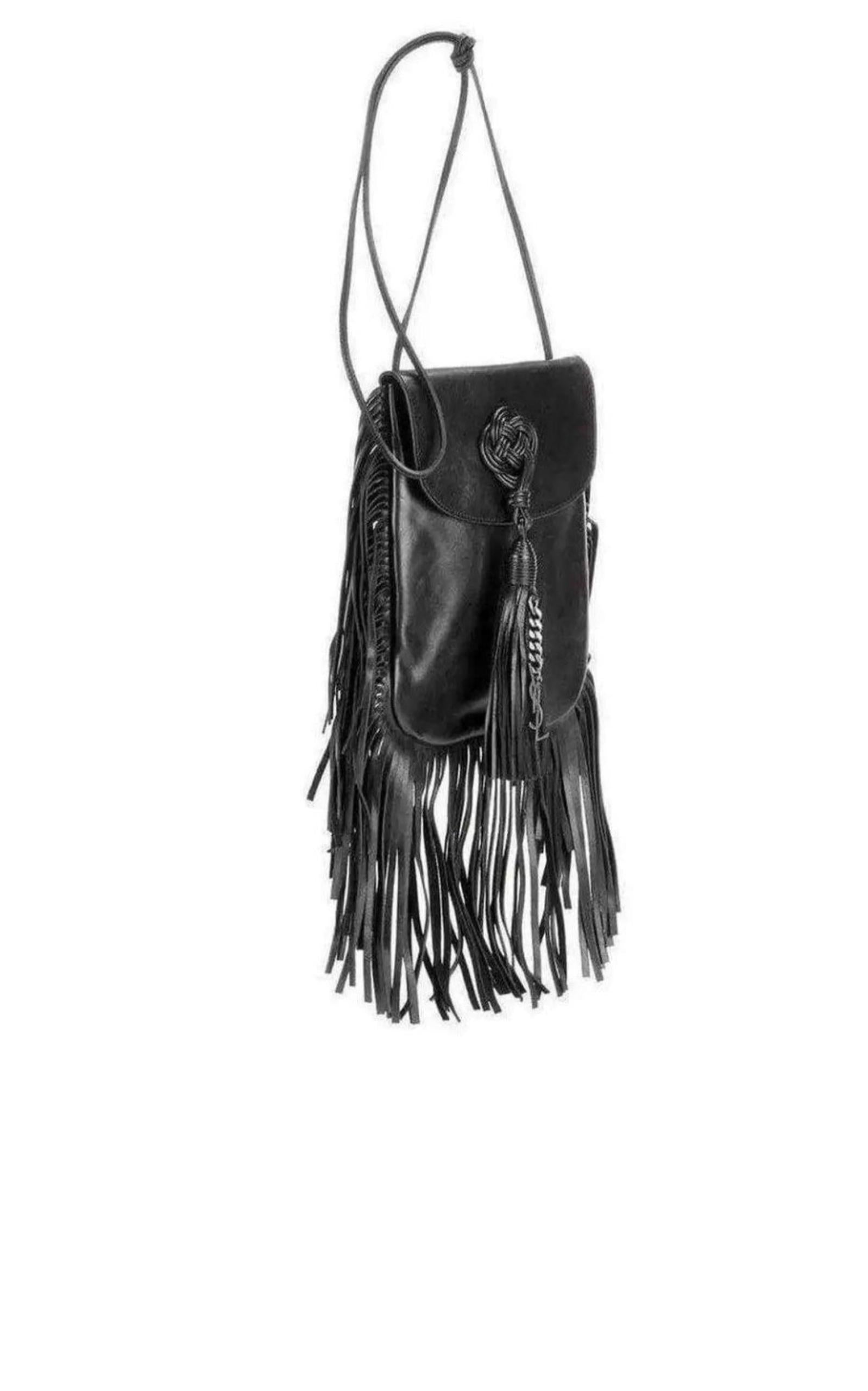 Anita Fringe Cuir Sac bandoulière