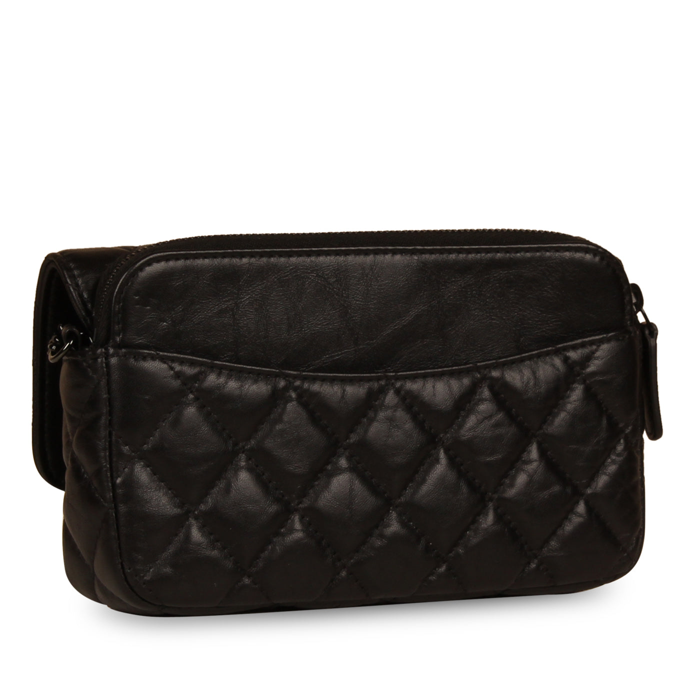 O-Case Re-Issue Crossbody - Cuir veau noir