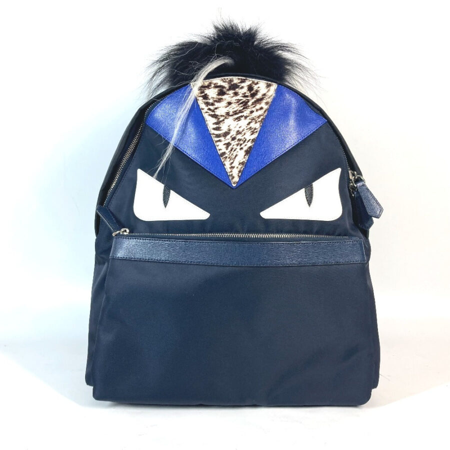 Fendi Backpack navy bag – front view