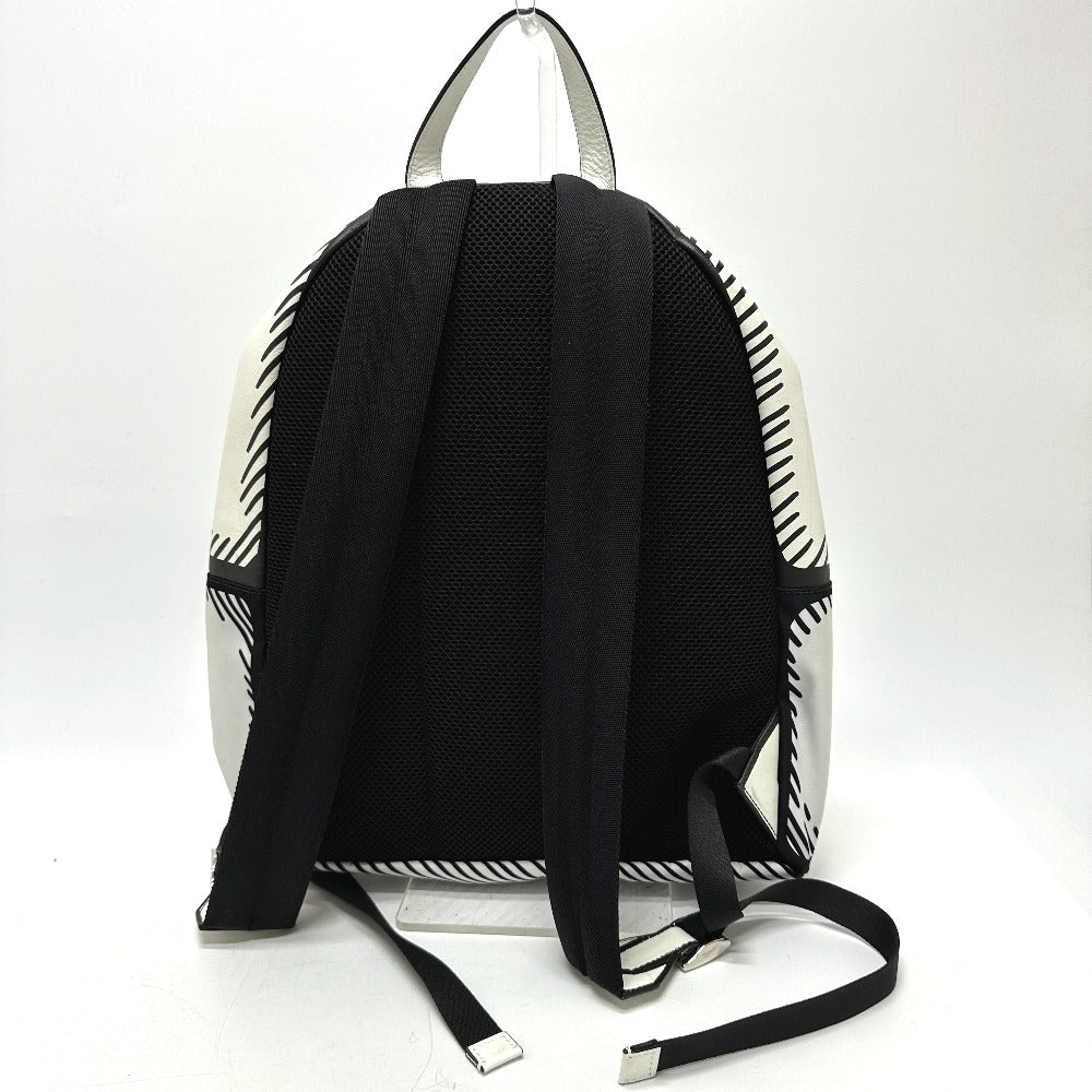 Fendi Sac à dos Toile / Cuir Blanc Joshua Vides California Sky Sac à dos...