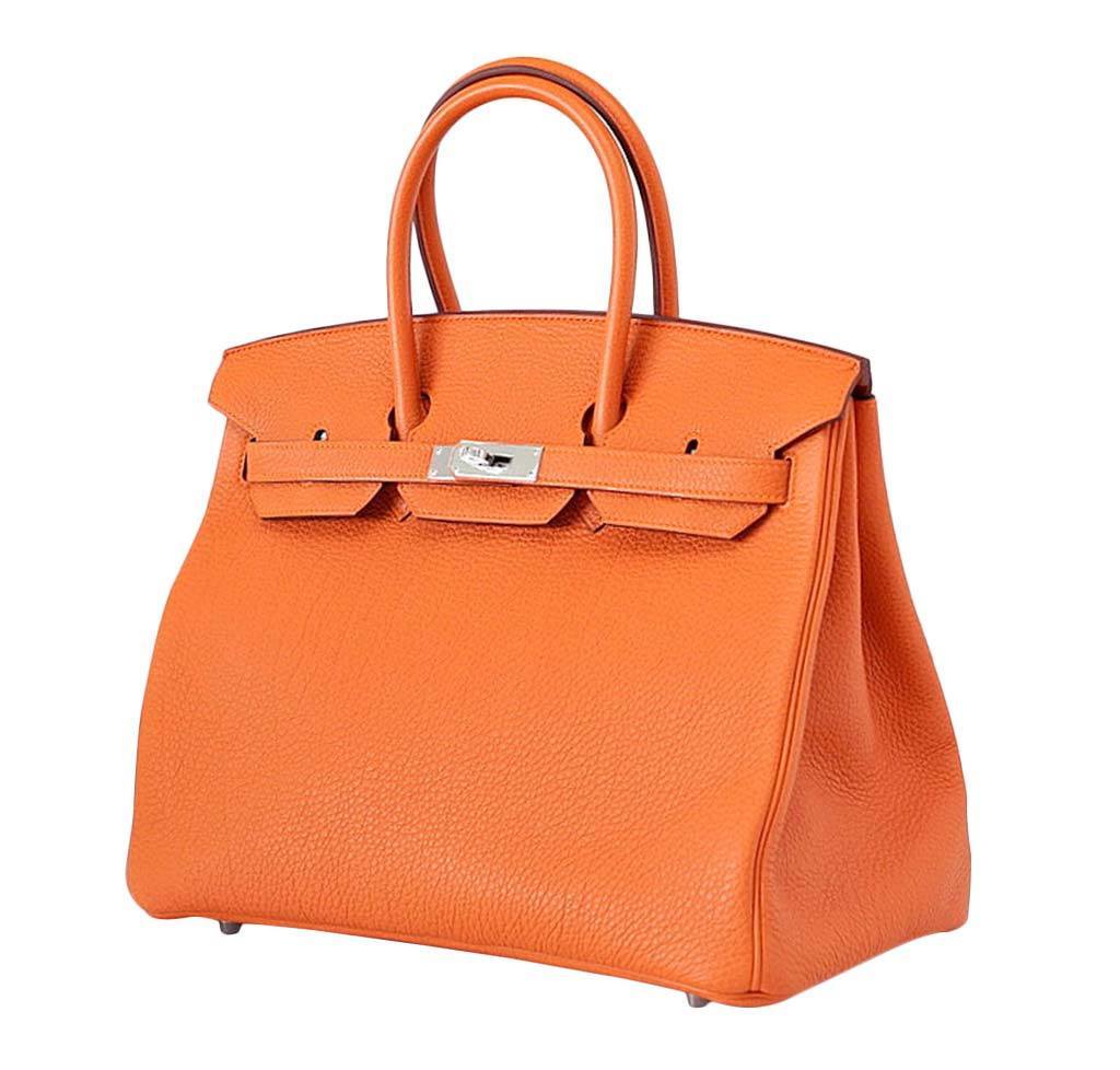 HermesBirkin 35 Sac H Orange Togo Cuir