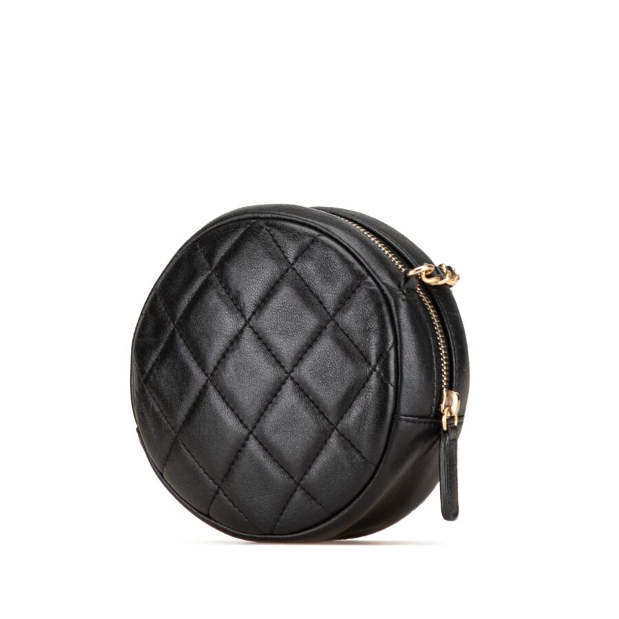 Chanel Clutch blue bag – front view