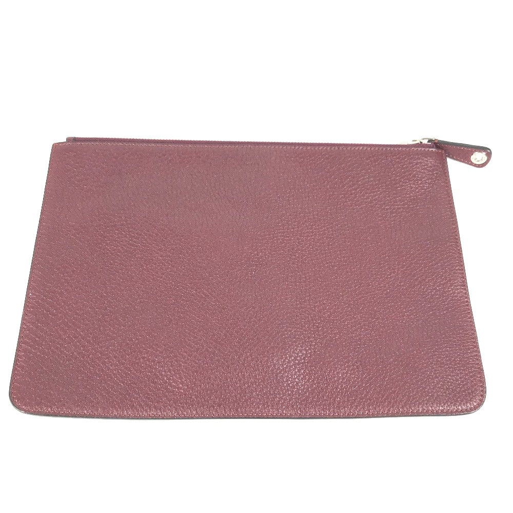 FENDI Clutch bag leather Brown type Pouch pouch Telephone Design mens - Image du produit 2