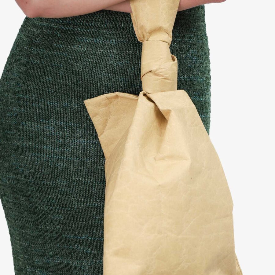 Bottega Veneta Beige Kraft Paper Twist Bag | Studio Nafay