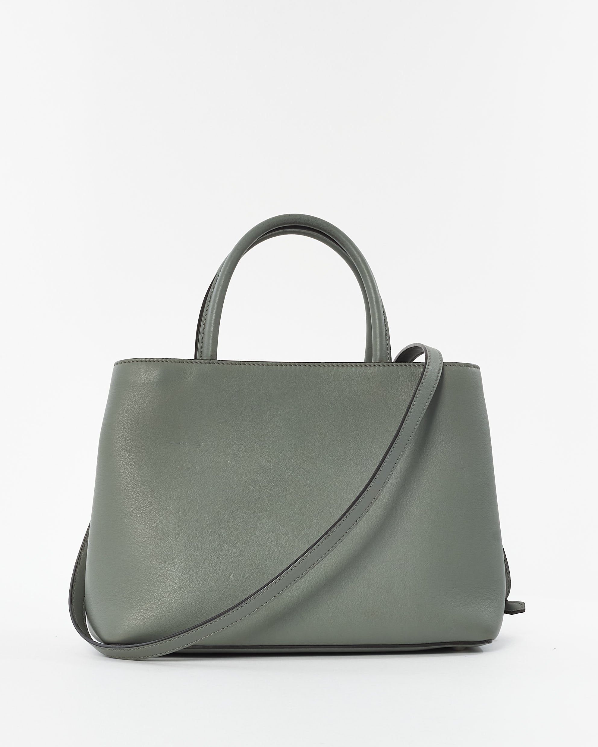 Fendi Petit Cabas 2Jours en Cuir Gris