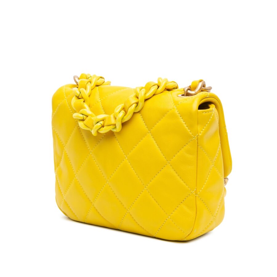 Chanel Crossbody yellow bag – front view