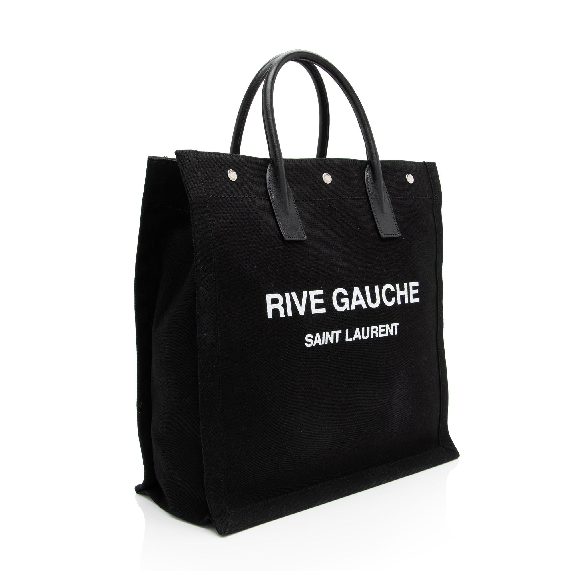 Saint Laurent Cabas N/S Rive Gauche en lin et veau