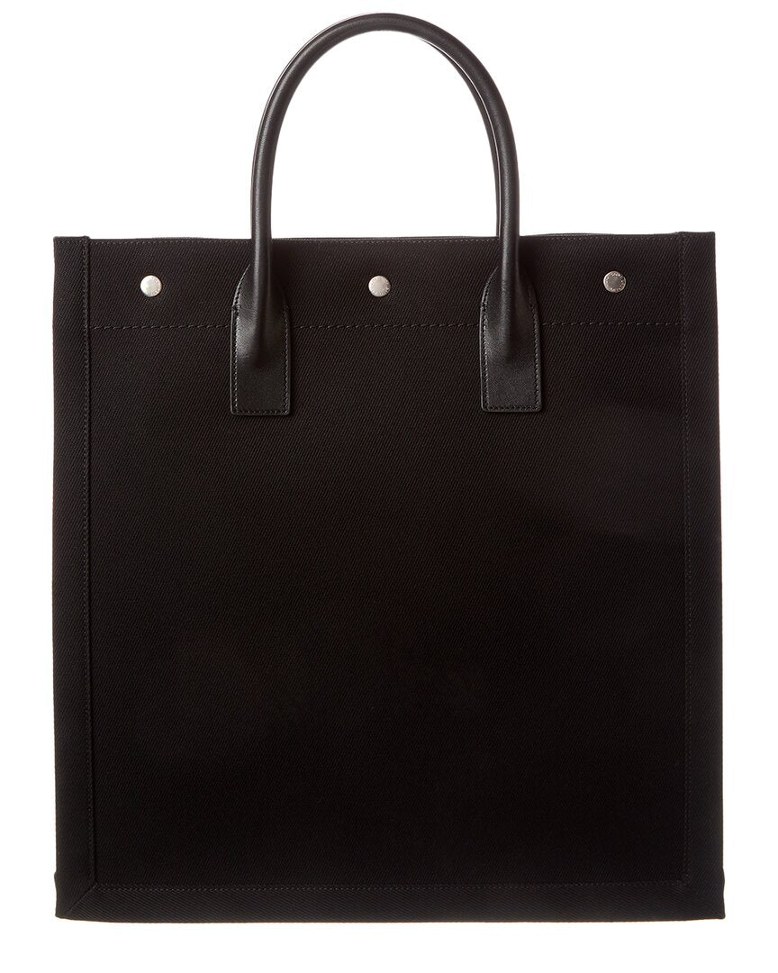 Saint Laurent Rive Gauche N/S Canvas & Leather Tote - Image du produit 2