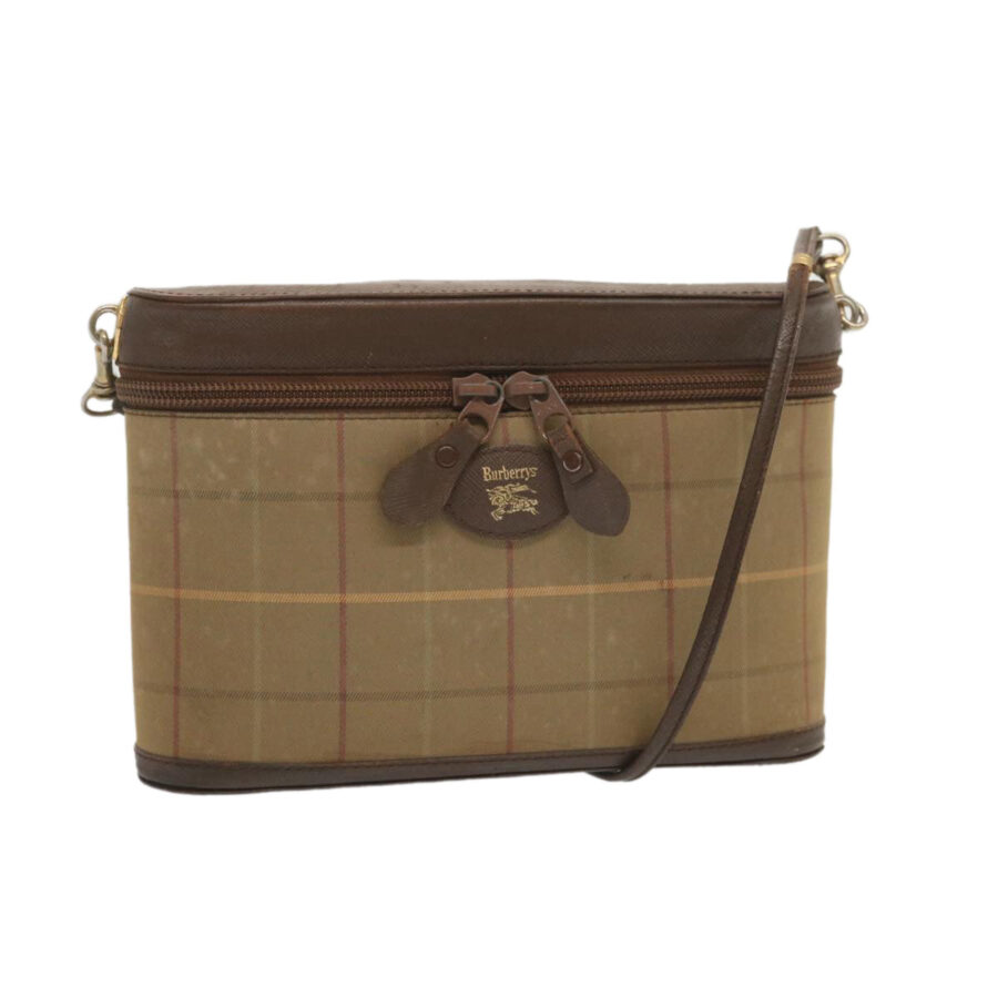 BURBERRYSs Nova Check Shoulder Bag Canvas Beige Auth bs12797 | Studio Nafay