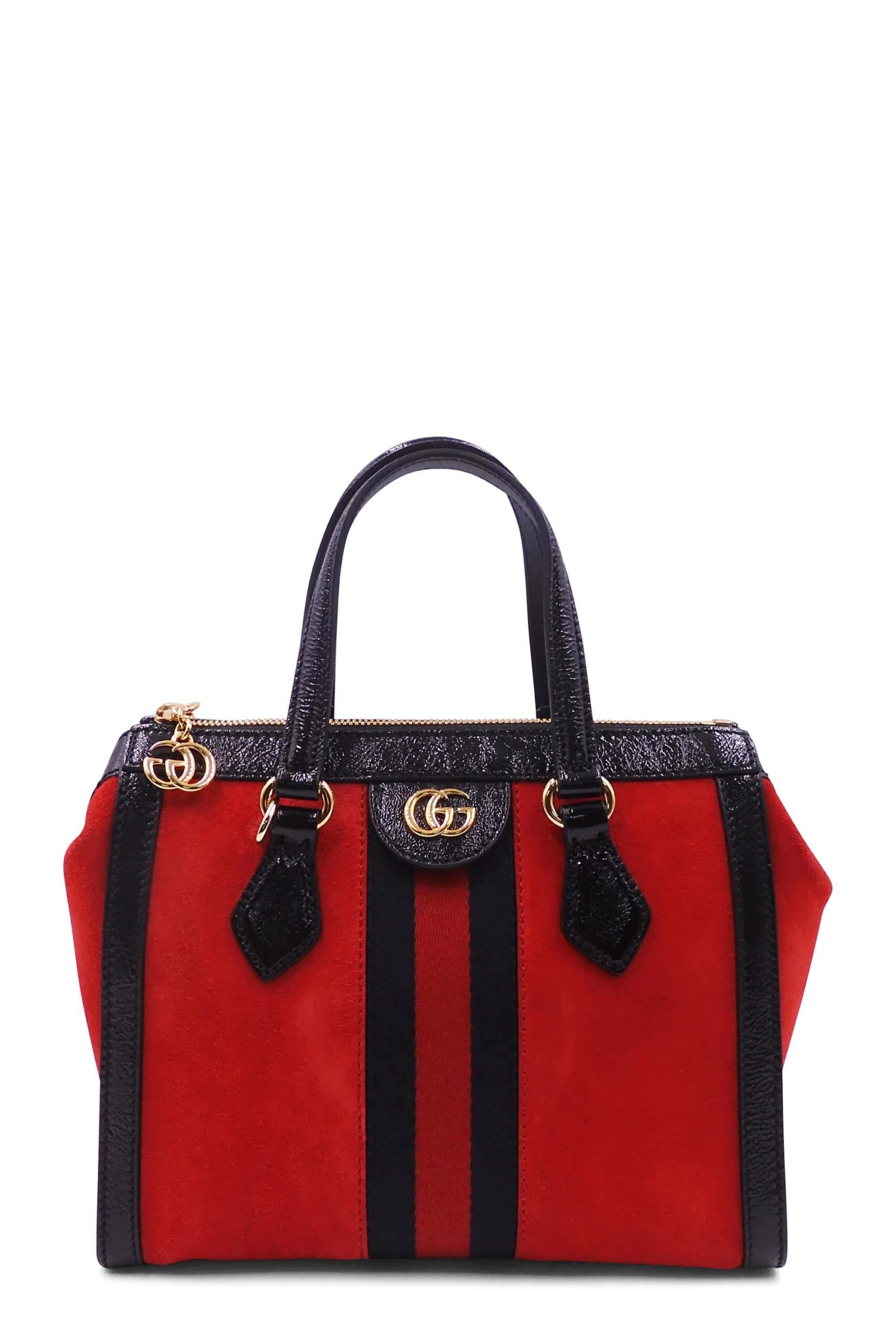 Petit Cabas Ophidia GG Rouge Noir