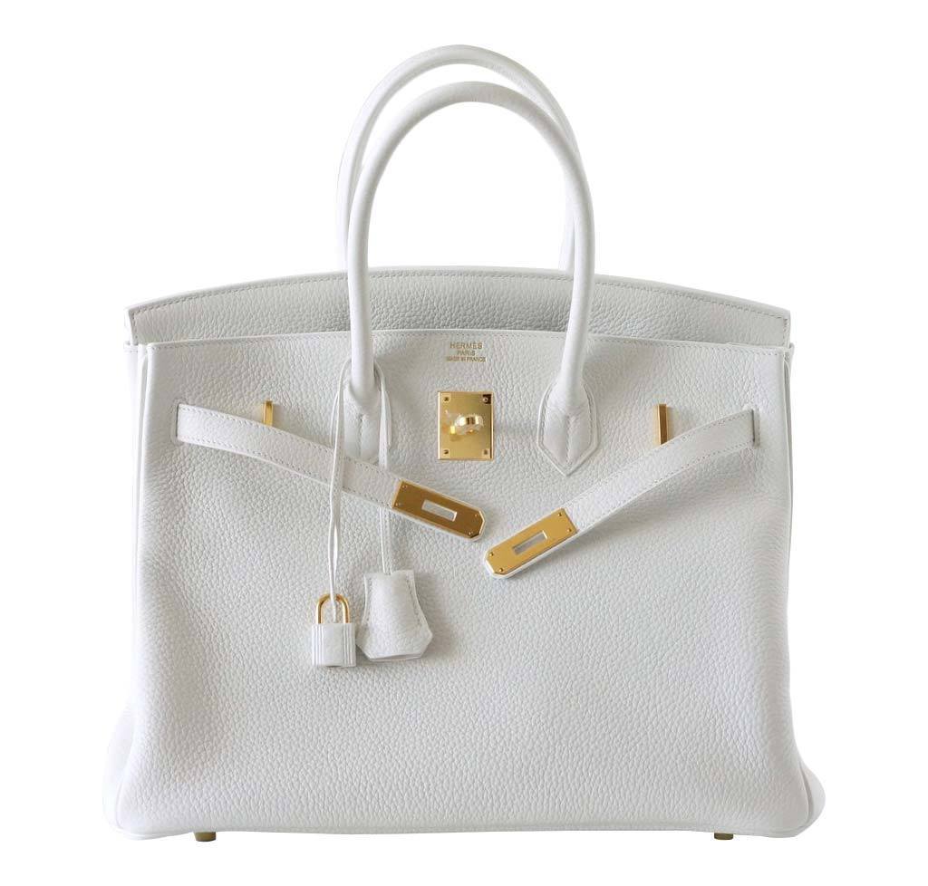 HermesBirkin 35 Snow White Sac