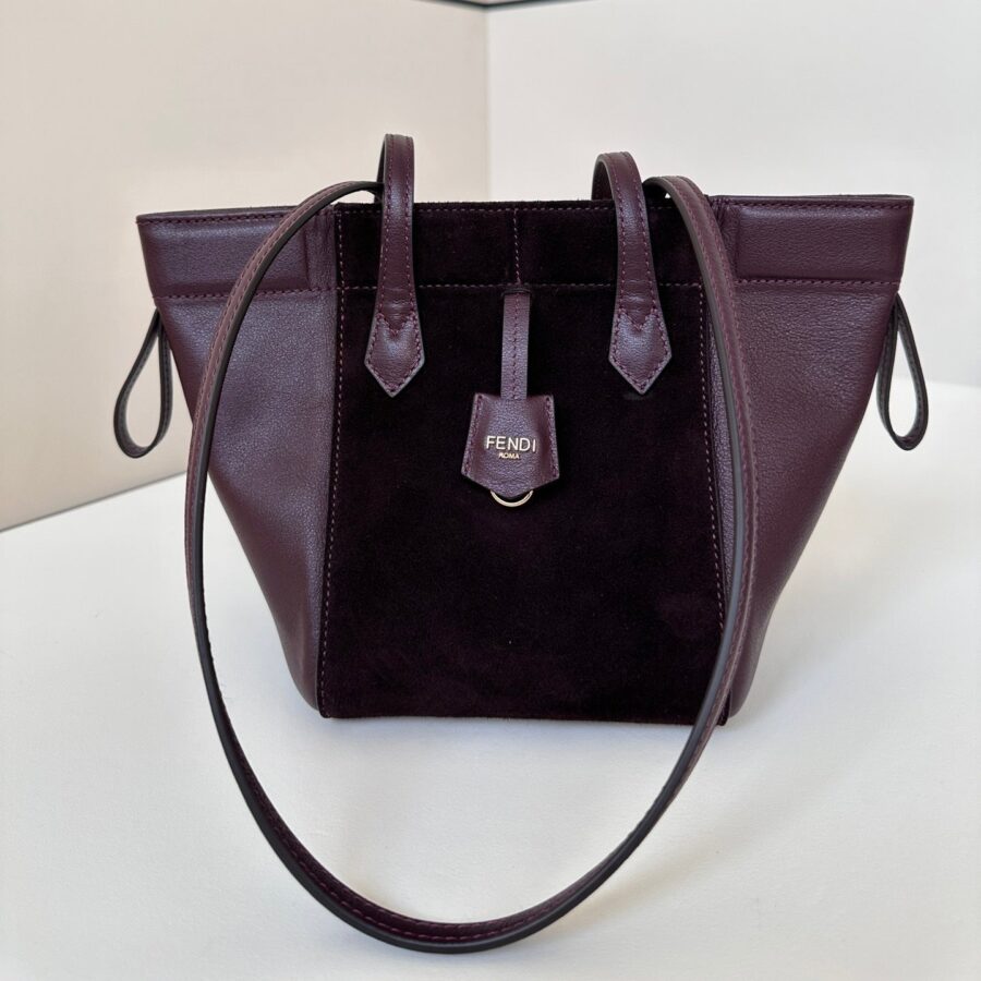 ORIGAMI MINI 19 IN WINE RED LAMBSKIN AND SUEDE | Studio Nafay