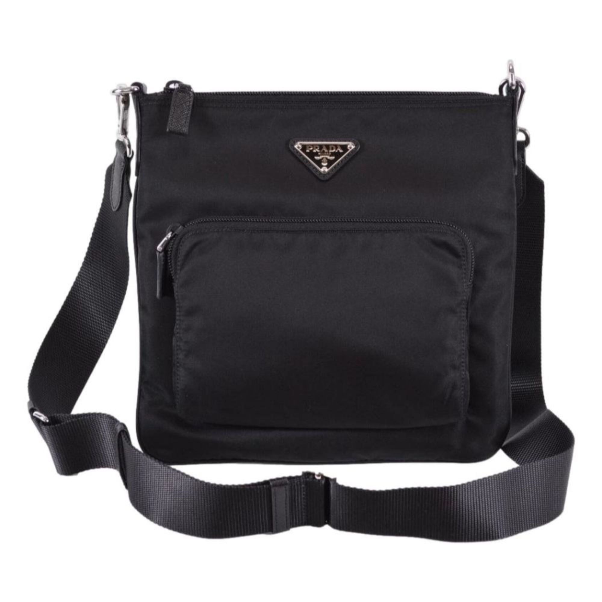 Prada Tessuto Nylon Sport Sac messager bandoulière Noir